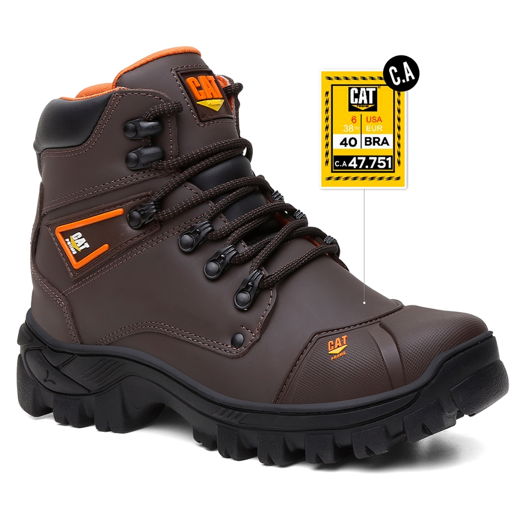 Bota Catpriime Biqueira Pvc Segurança Com C.a Envio Imediato