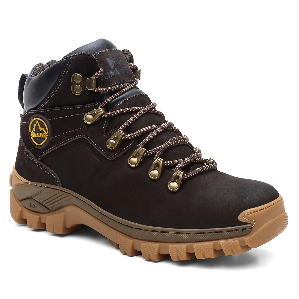 Bota Masculina Lançamento TOP Coturno Via Livre- N6 Com C.A