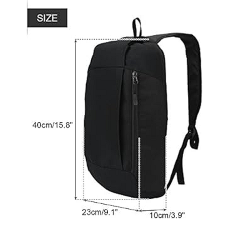 Mochila de Trilha 10L Impermeável PatchWork Camping Viagem - Laranja Vibrante com Vermelho