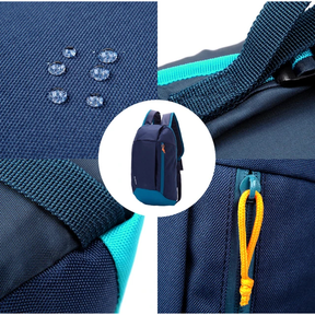 Mochila de Trilha 10L Impermeável PatchWork Camping Viagem - Laranja Vibrante com Vermelho