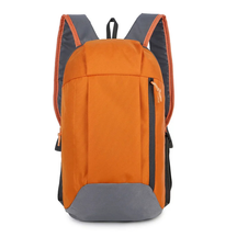 Mochila de Trilha 10L Impermeável PatchWork Camping Viagem - Laranja Vibrante com Vermelho