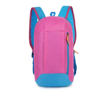 Mochila de Trilha 10L Impermeável PatchWork Camping Viagem - Laranja Vibrante com Vermelho