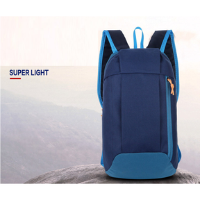 Mochila de Trilha 10L Impermeável PatchWork Camping Viagem - Laranja Vibrante com Vermelho