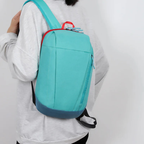 Mochila de Trilha 10L Impermeável PatchWork Camping Viagem - Laranja Vibrante com Vermelho