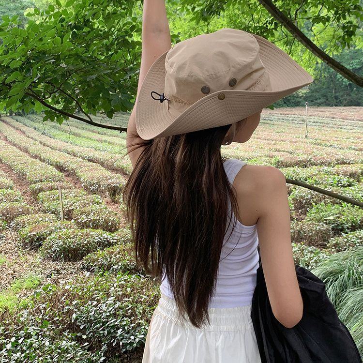 Chapéu Australiano Pescador Esportivo Camping Telado Respirável Pesca Aba Ajustável ref: MYK006