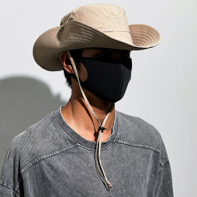 Chapéu Australiano Pescador Esportivo Camping Telado Respirável Pesca Aba Ajustável ref: MYK006