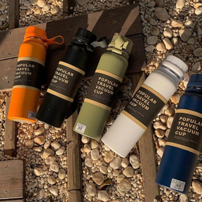 Garrafa Térmica 800ml em Aço Inoxidavel Modelo Travel à Vácuo Esportes Quente & Frio