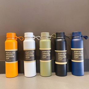 Garrafa Térmica 800ml em Aço Inoxidavel Modelo Travel à Vácuo Esportes Quente & Frio