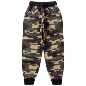 Calça camuflada infantil e juvenil unissex - Tam 1 ao 16 anos.