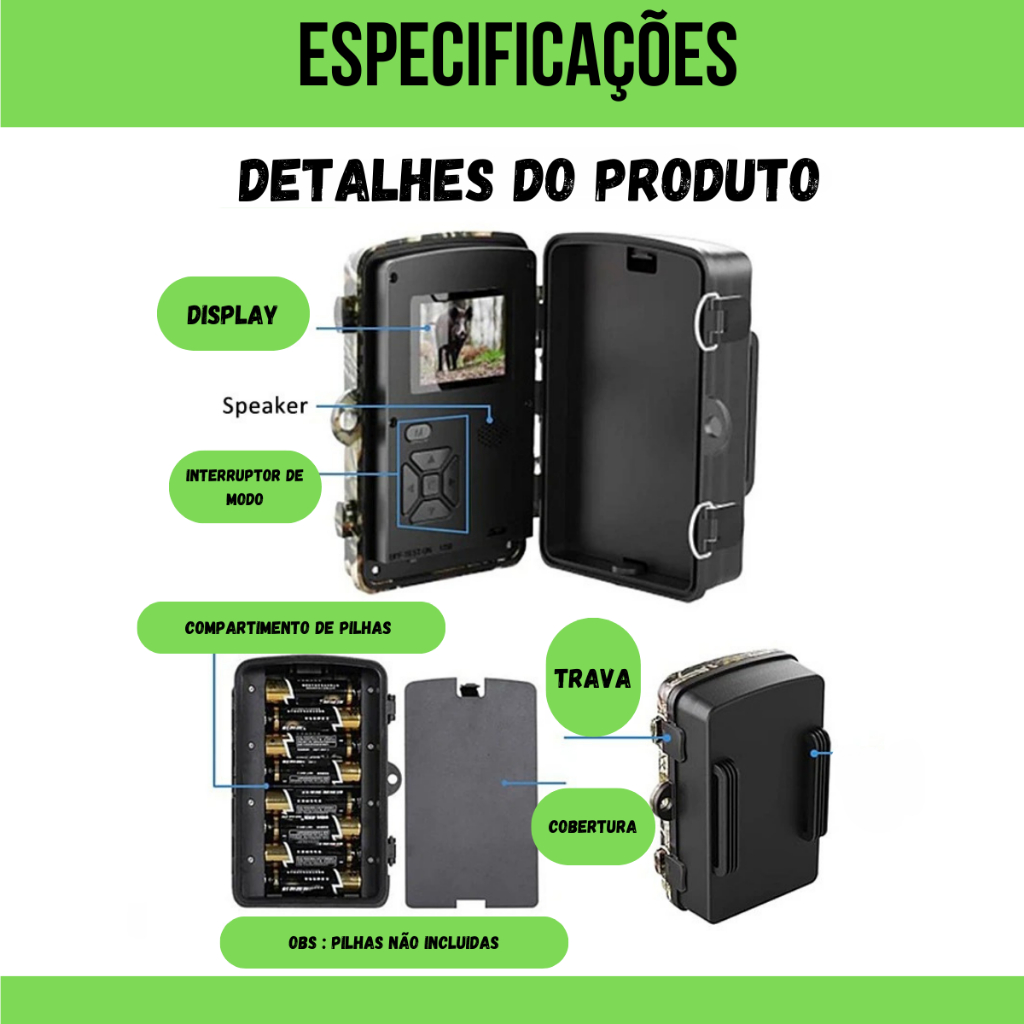 Câmera De Caça Visão Noturna, Observação, Hc801a A Melhor Envio Imediato