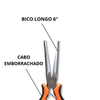 Alicate De Pesca Bico Longo Utilidades 6” Níquel Xingu