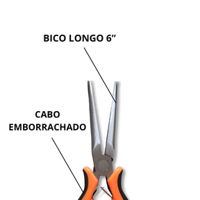Alicate De Pesca Bico Longo Utilidades 6” Níquel Xingu