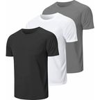 Kit 3 Camisetas Masculinas Dry Fit Academia Poliéster Premium Proteção UV