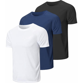 Kit 3 Camisetas Masculinas Dry Fit Academia Poliéster Premium Proteção UV