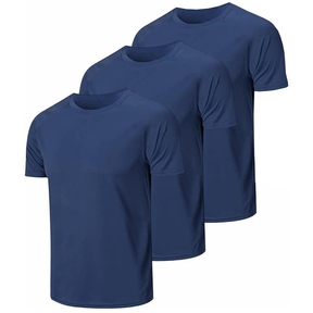Kit 3 Camisetas Masculinas Dry Fit Academia Poliéster Premium Proteção UV