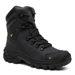 Bota Coturno Masculino Couro Segurança Militar VL045 Com C.A