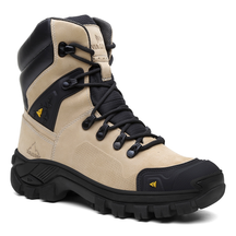Bota Coturno Masculino Couro Segurança Militar VL045 Com C.A