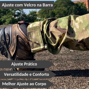 Calça Tática Masculina Militar Cargo Camuflado Multicam trilha Hiking Acampamento Pesca Farda Roupa