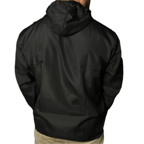 Jaqueta Corta Vento Masculina Impermeável Semi Forrada Com Capuz - Repelente a Água - Gola Alta