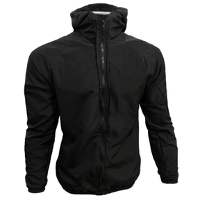 Jaqueta Corta Vento Masculina Impermeável Semi Forrada Com Capuz - Repelente a Água - Gola Alta