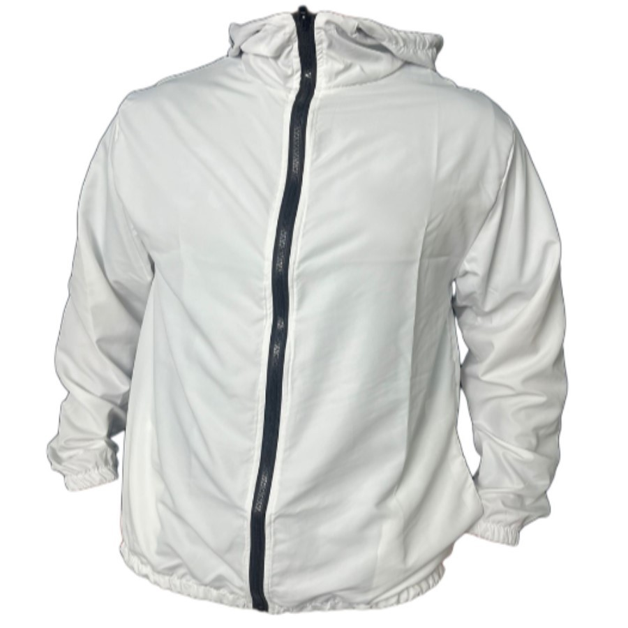 Jaqueta Corta Vento Masculina Impermeável Semi Forrada Com Capuz - Repelente a Água - Gola Alta