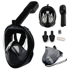 Máscara de Mergulho Snorkel Full Face Suporte Gopro Câmera