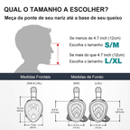 Máscara de Mergulho Snorkel Full Face Suporte Gopro Câmera