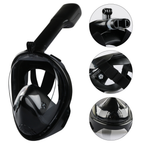 Máscara de Mergulho Snorkel Full Face Suporte Gopro Câmera
