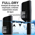 Máscara de Mergulho Snorkel Full Face Suporte Gopro Câmera