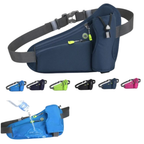 Pochete Esportiva - Cinto de corrida C/ suporte de garrafa de água, telefone, bolsa de cintura ajustável à prova d'água