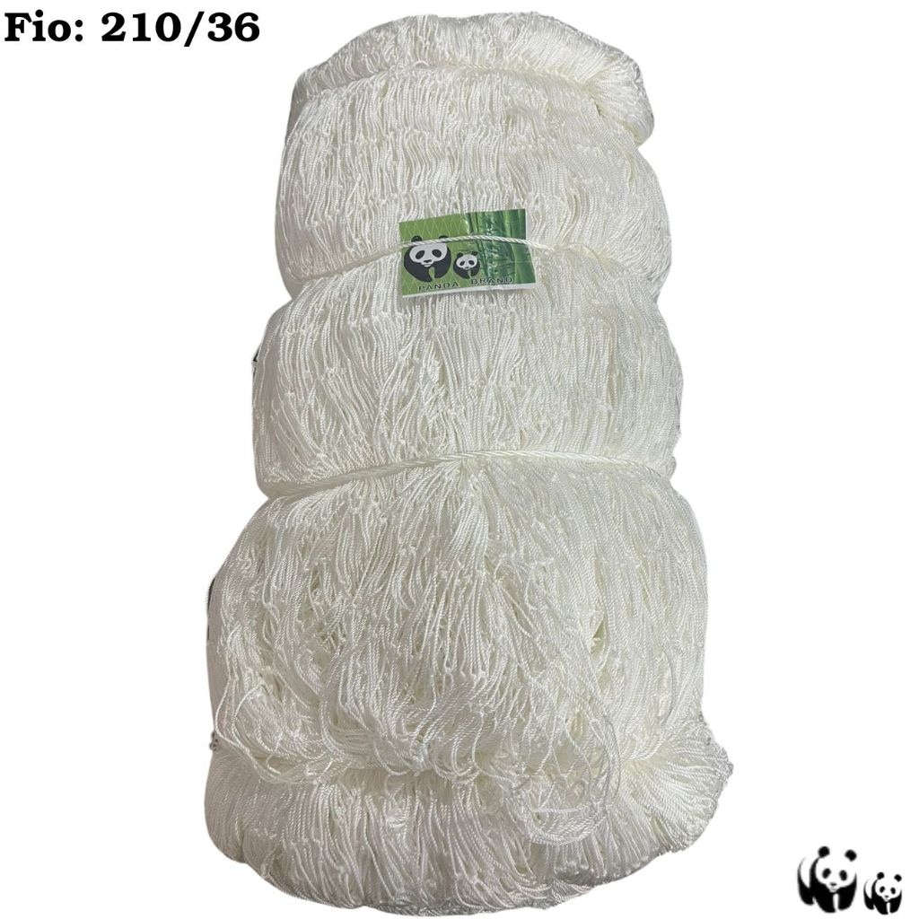 Rede de Pesca Nylon Pano Multifilamento 100 metros Fio: 210/36