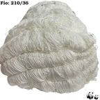 Rede de Pesca Nylon Pano Multifilamento 100 metros Fio: 210/36