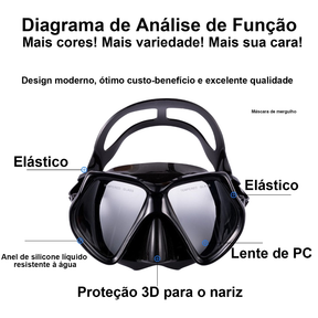Snorkel E Oculos De Mergulho Kit Mergulho Kit Snoke Máscara De Mergulho