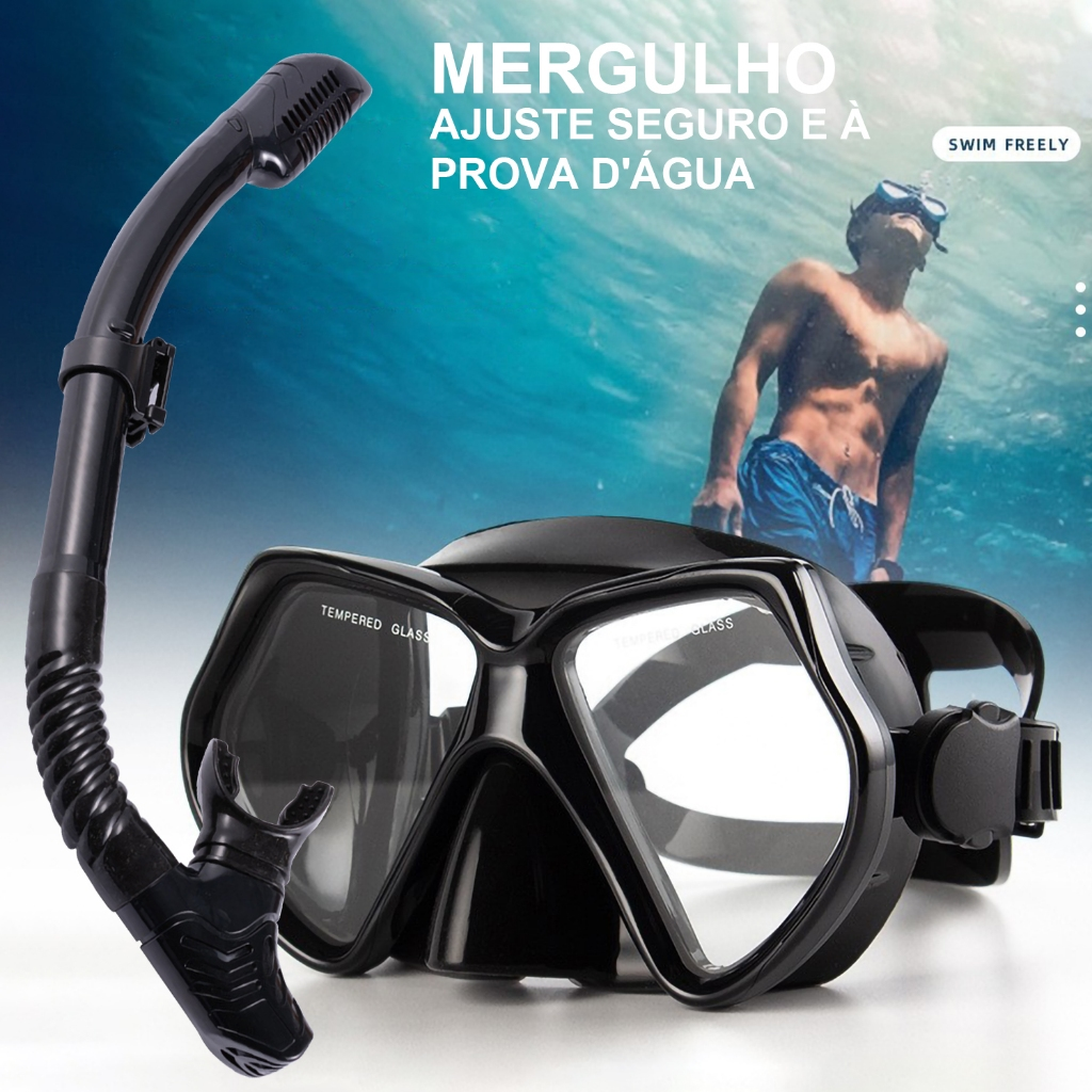 Snorkel E Oculos De Mergulho Kit Mergulho Kit Snoke Máscara De Mergulho