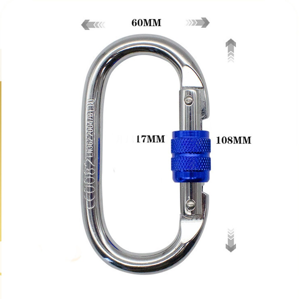 Kit 4 Mosquetão De Escalada 25kn Resistente Para Cordas Rede