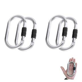 Kit 4 Mosquetão De Escalada 25kn Resistente Para Cordas Rede