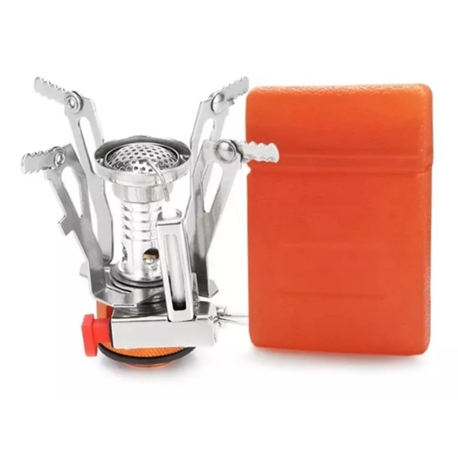 Mini Fogareiro Portátil Acendimento Auto/Click Pesca Camping Trilha Acampamento 4220