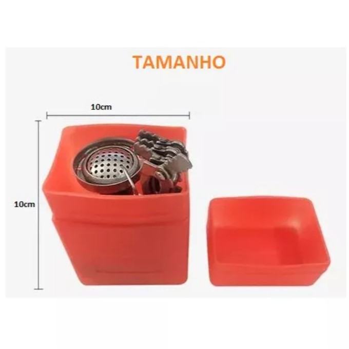 Mini Fogareiro Portátil Acendimento Auto/Click Pesca Camping Trilha Acampamento 4220