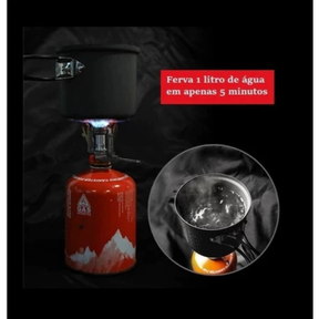 Mini Fogareiro Portátil Acendimento Auto/Click Pesca Camping Trilha Acampamento 4220