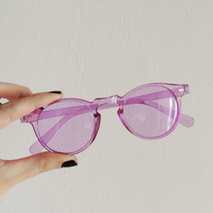 Óculos De Sol Clássicos Oval Unissex Transparente Pequeno Para Masculino E Mulheres 28079
