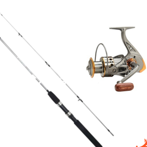 vara de pesca Joyfox Kit Vara Molinete1,8m + Carretel Molinete Dc7000 12+1 Rolamentos