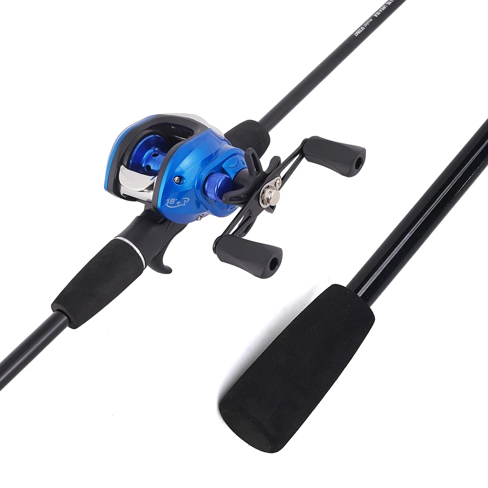 Kit Vara De Pesca Carretilha de Pesca Esquerda/Direito 17+1 Rolamentos JOYFOX