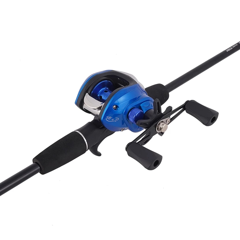 Kit Vara De Pesca Carretilha de Pesca Esquerda/Direito 17+1 Rolamentos JOYFOX