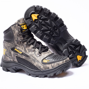 Bota Coturno Caterpillar Alaska Militar Couro Palmilha de Gel Masculino Promoção