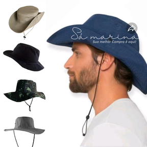 Kit 10 Chapéu Camping Pescador Australiano Varias Cores SEM SAIA