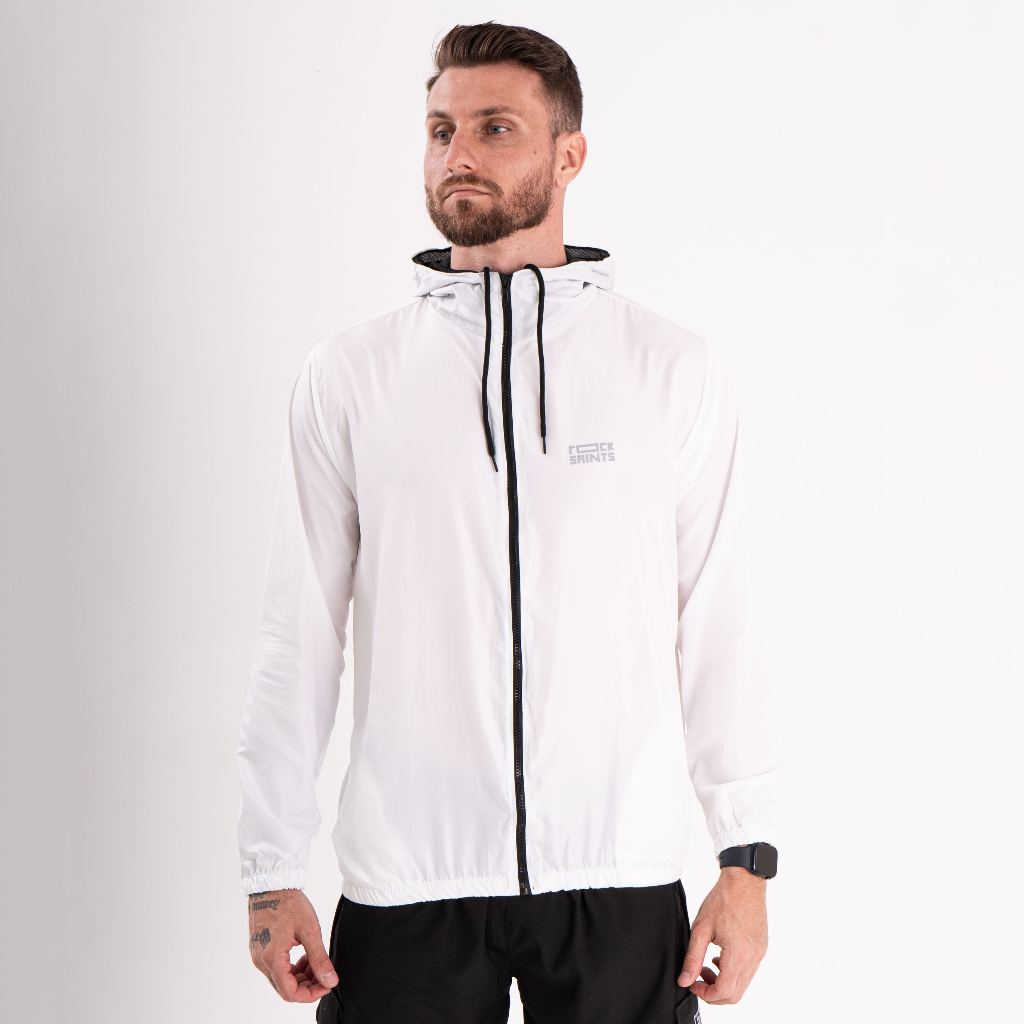 Corta Vento Masculina Impermeável Semi Forrada PRETO Rock Saints