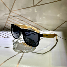 Óculos de Sol Madeira Bambu Premium Masculino Quadrado Verão