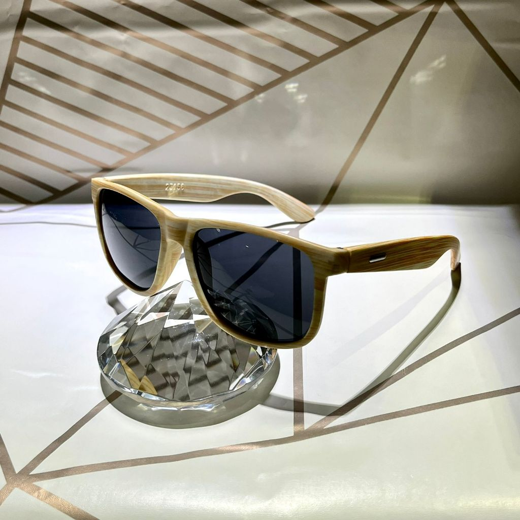 Óculos de Sol Madeira Bambu Premium Masculino Quadrado Verão