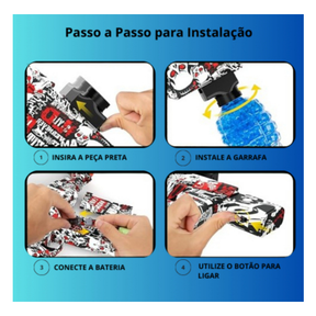 Lançador de Gel Orbes Arma De Bolinha De Gel Orbeez Ak47/M416 Metralhadora Elétrica Automática Lança Dardos e Bolinhas