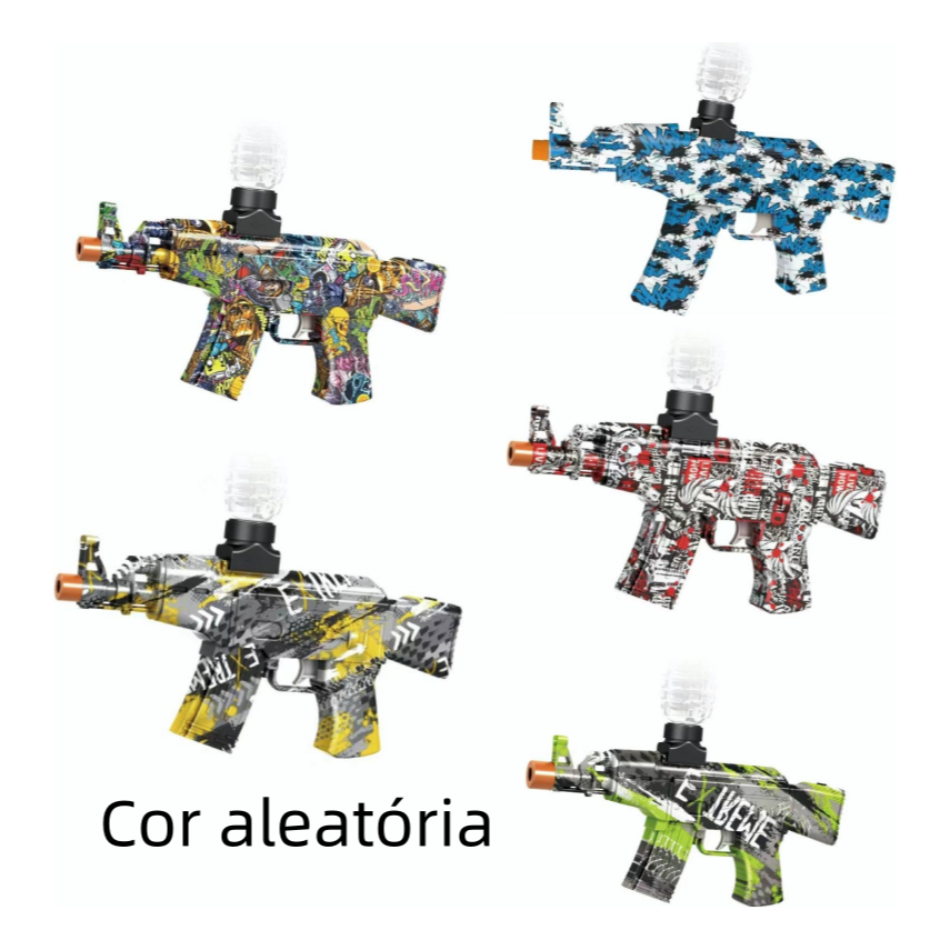 Lançador de Gel Orbes Arma De Bolinha De Gel Orbeez Ak47/M416 Metralhadora Elétrica Automática Lança Dardos e Bolinhas